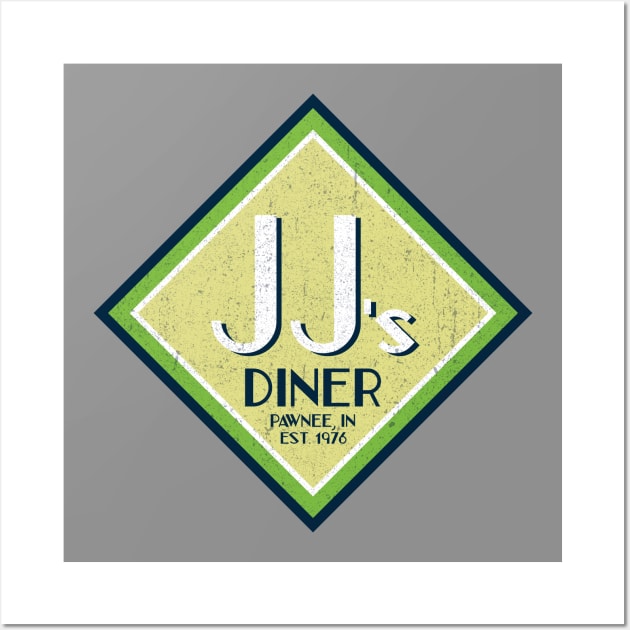 JJ's Diner - Parks and Recreation Wall Art by huckblade